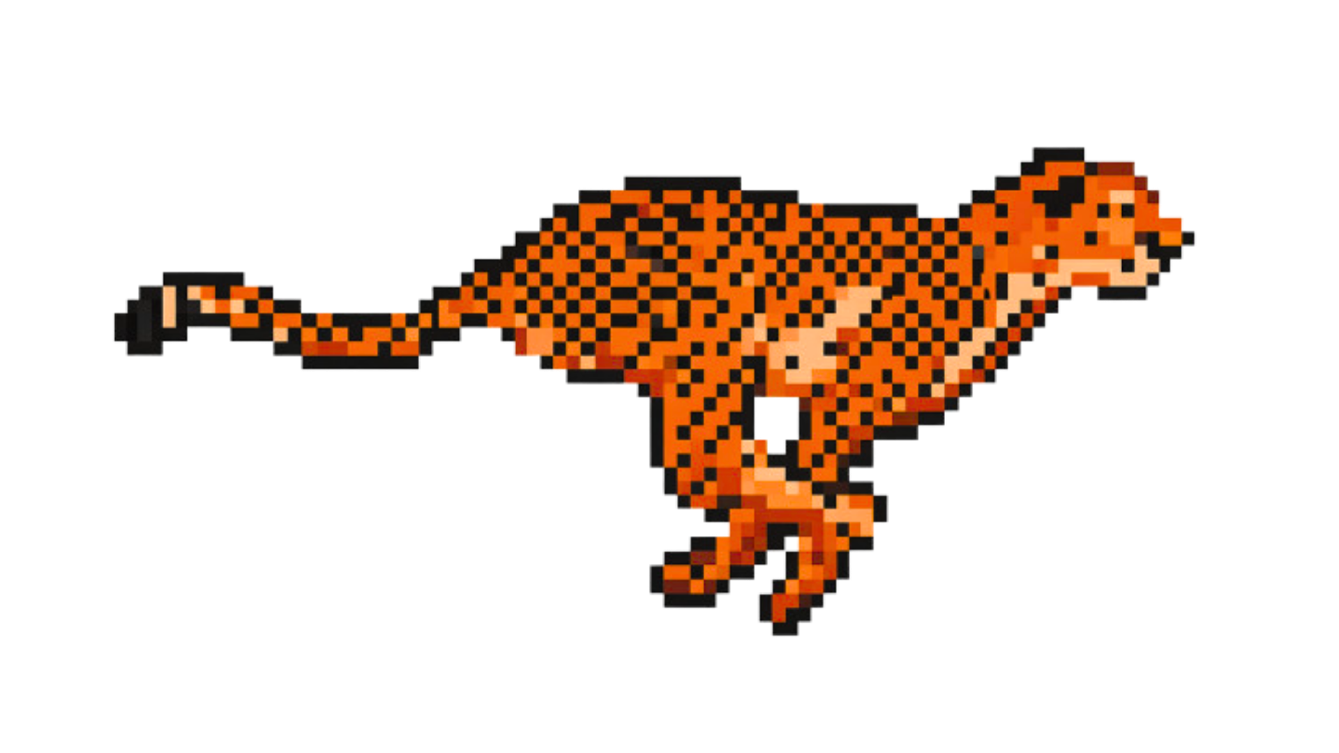 Pixel art cheetah
